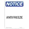 Signmission OSHA Notice, 7" Height, Antifreeze Sign, 7" X 5", Portrait OS-NS-D-57-V-10160 - alternate 1